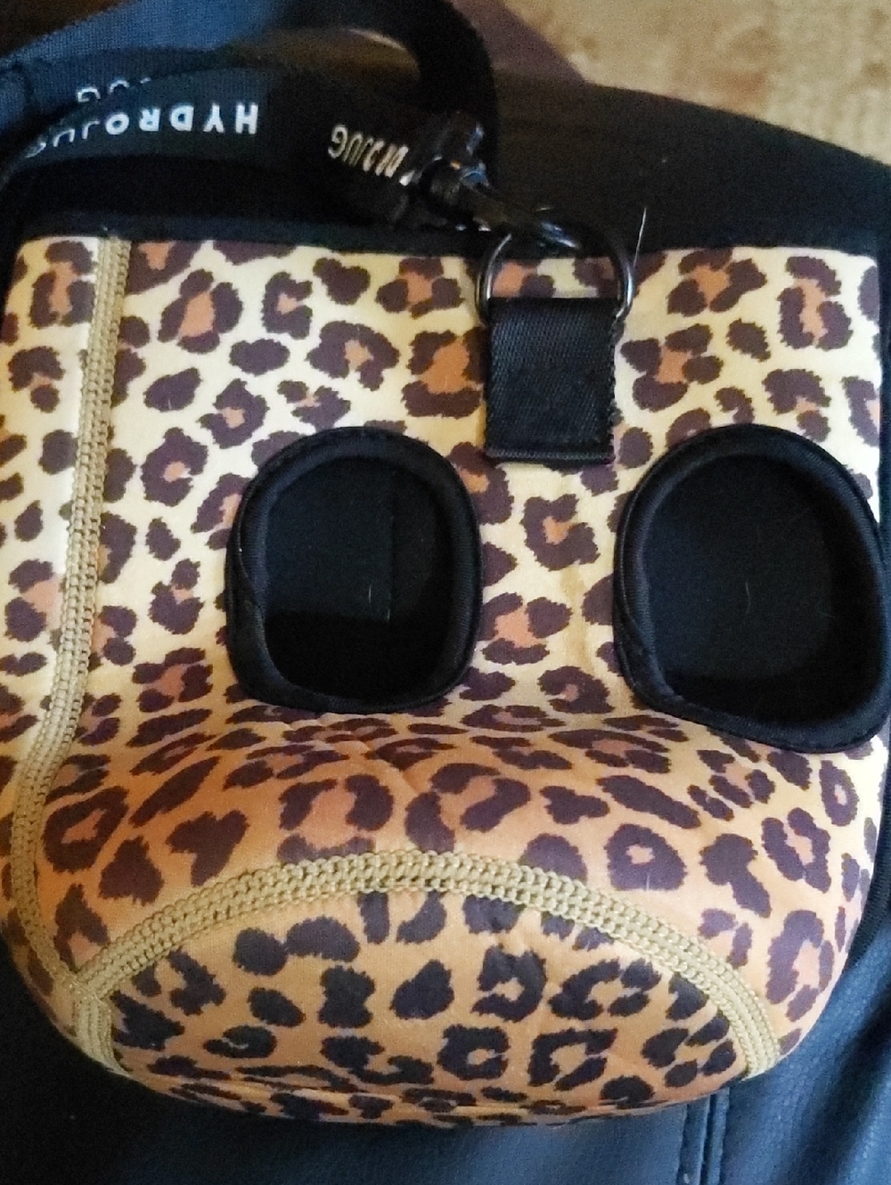 HydroJug Coral with Leopard Sleeve